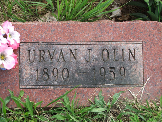 Olin, Urvan - Tombstone